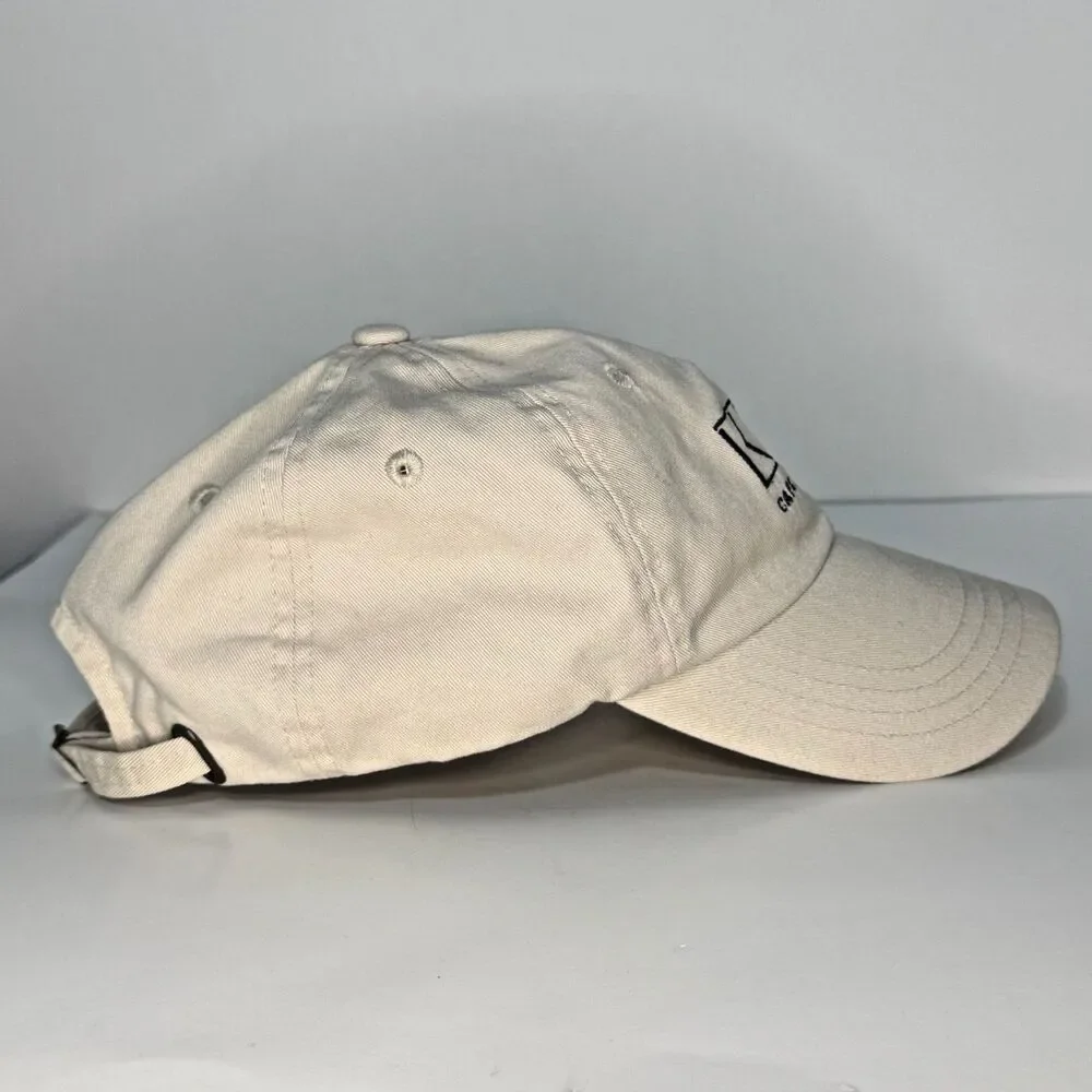 KKR Capital Markets Imperial Strapback Hat White Golf Dad Cap Purchase Logo